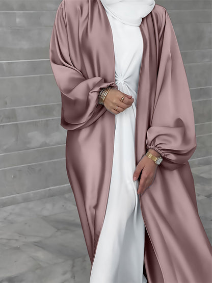 Dames élégant long cardigan en tissu fluide avec une coupe ample Chic und Stil