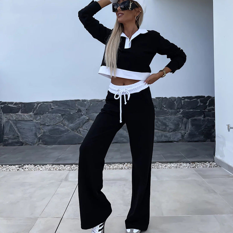 Casual set for women with a comfortable top and loose pants Chic und Stil