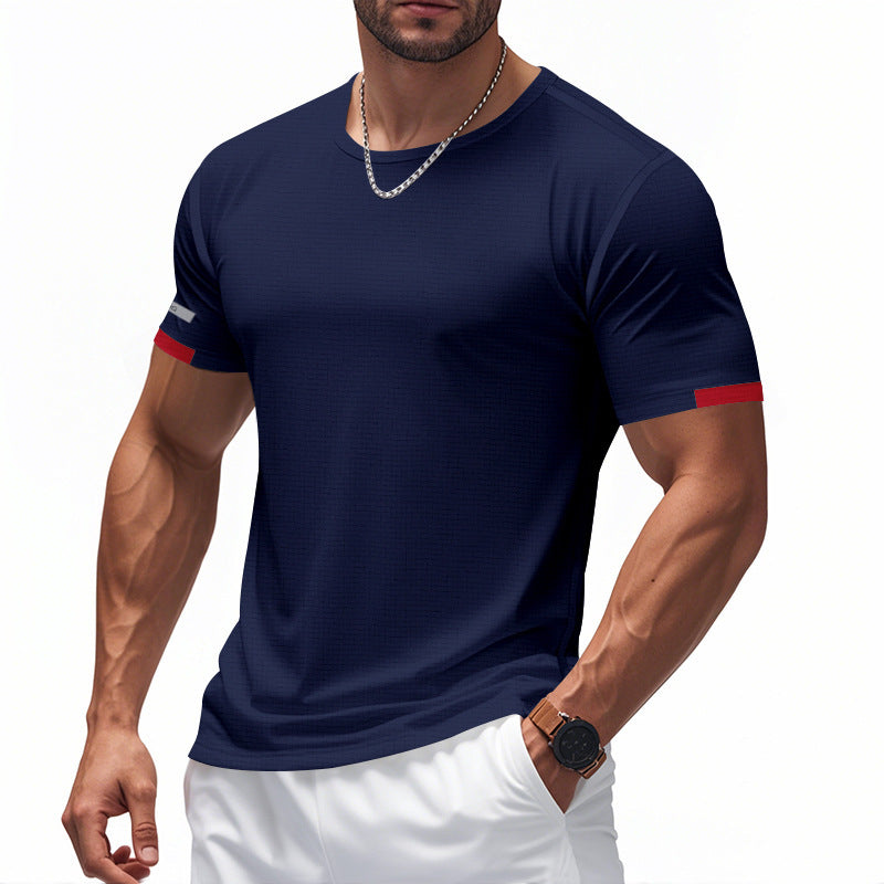 T-shirt fonctionnel pour hommes avec design respirant et détails réfléchissants Chic und Stil