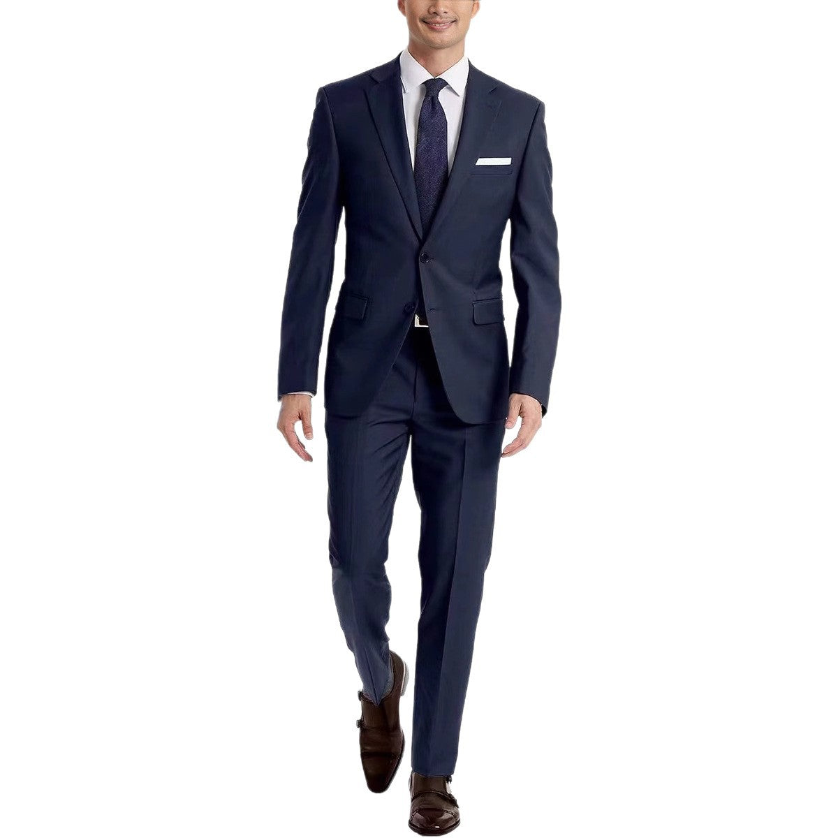 costumes élégants pour hommes composés de trois pièces avec un matériau fin et une coupe moderne Chic und Stil