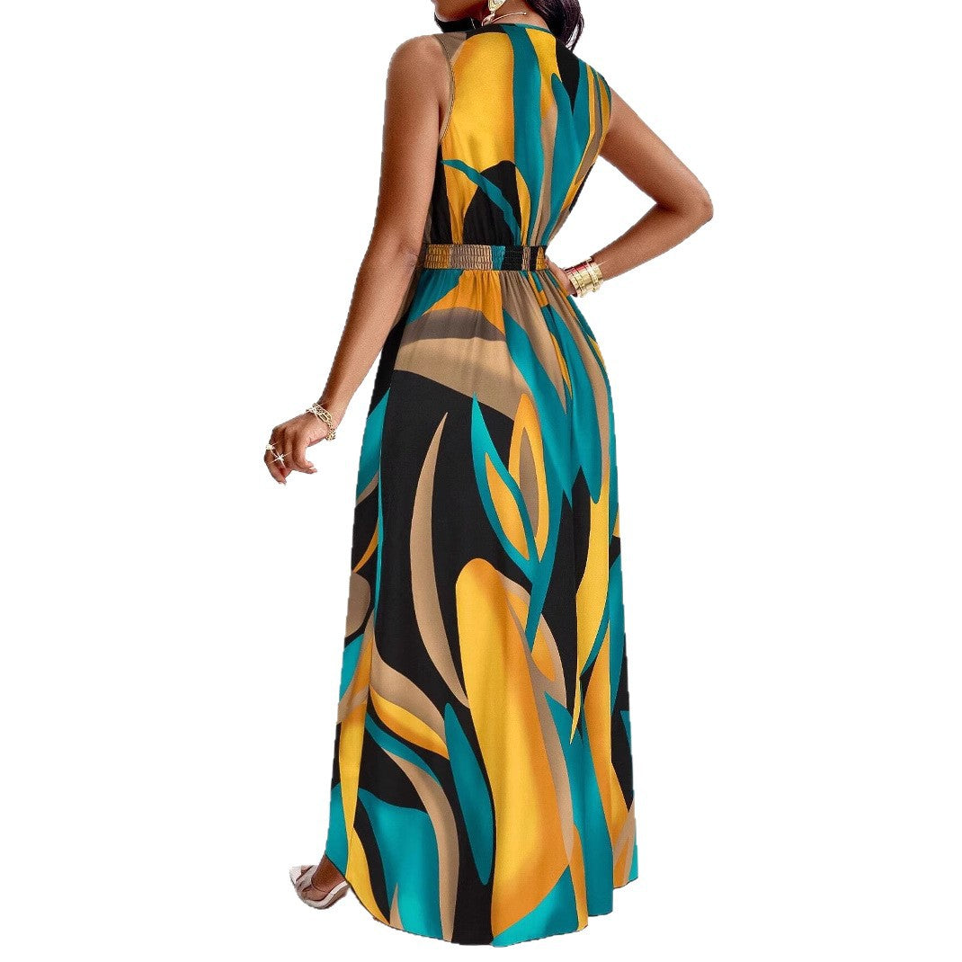 Robe maxi élégante à décolleté en V Chic und Stil