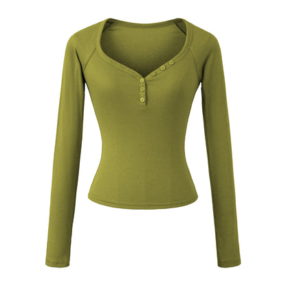 Chemisier à manches longues pour femmes avec fermeture à boutons élégante Chic und Stil