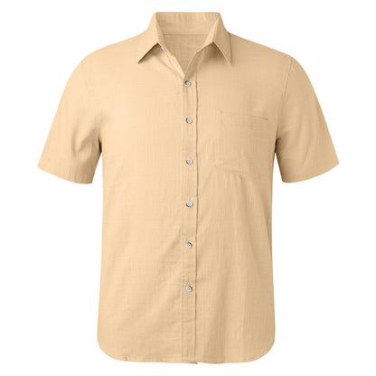 Chemise à manches courtes pour hommes avec une structure fine et une poche poitrine Chic und Stil