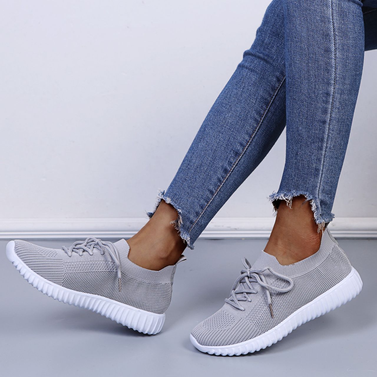 Chaussures décontractées respirantes pour femmes avec tige élastique Chic und Stil