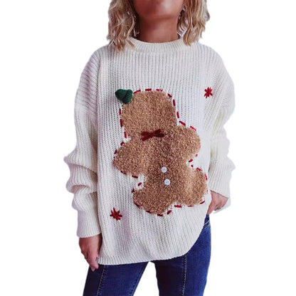 Pull glamour pour femmes avec design de biscuits de Noël Chic und Stil