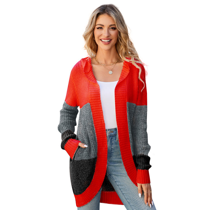 Dames cardigan confortable avec motifs contrastants Chic und Stil