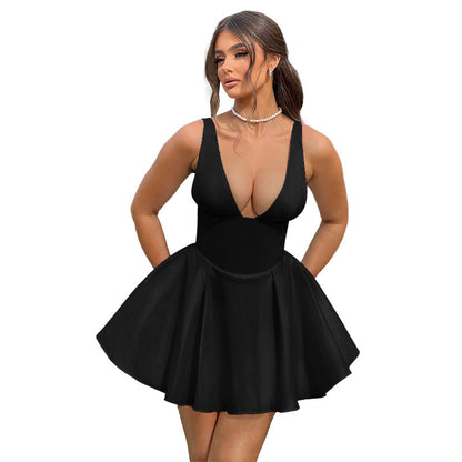 Robe mini à bretelles spaghetti femme Chic und Stil