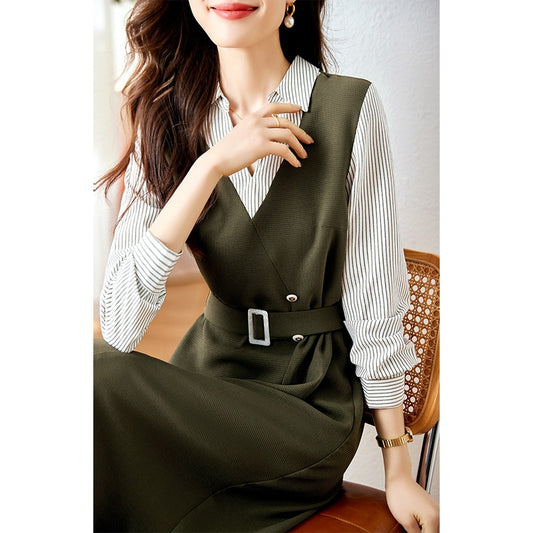 Salopette ajustée ceinturée pour femmes Chic und Stil