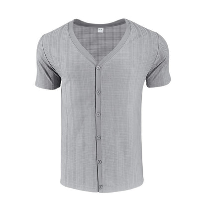 Chemise à manches courtes pour hommes avec design structuré Chic und Stil