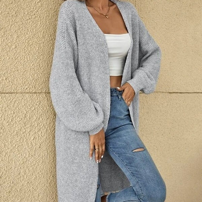 Dames cardigan en tricot doux à coupe large Chic und Stil