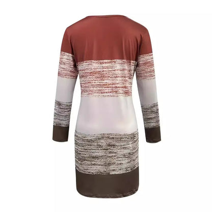 Robe de loisirs pour femmes avec motif rayé graphique et coupe décontractée Chic und Stil