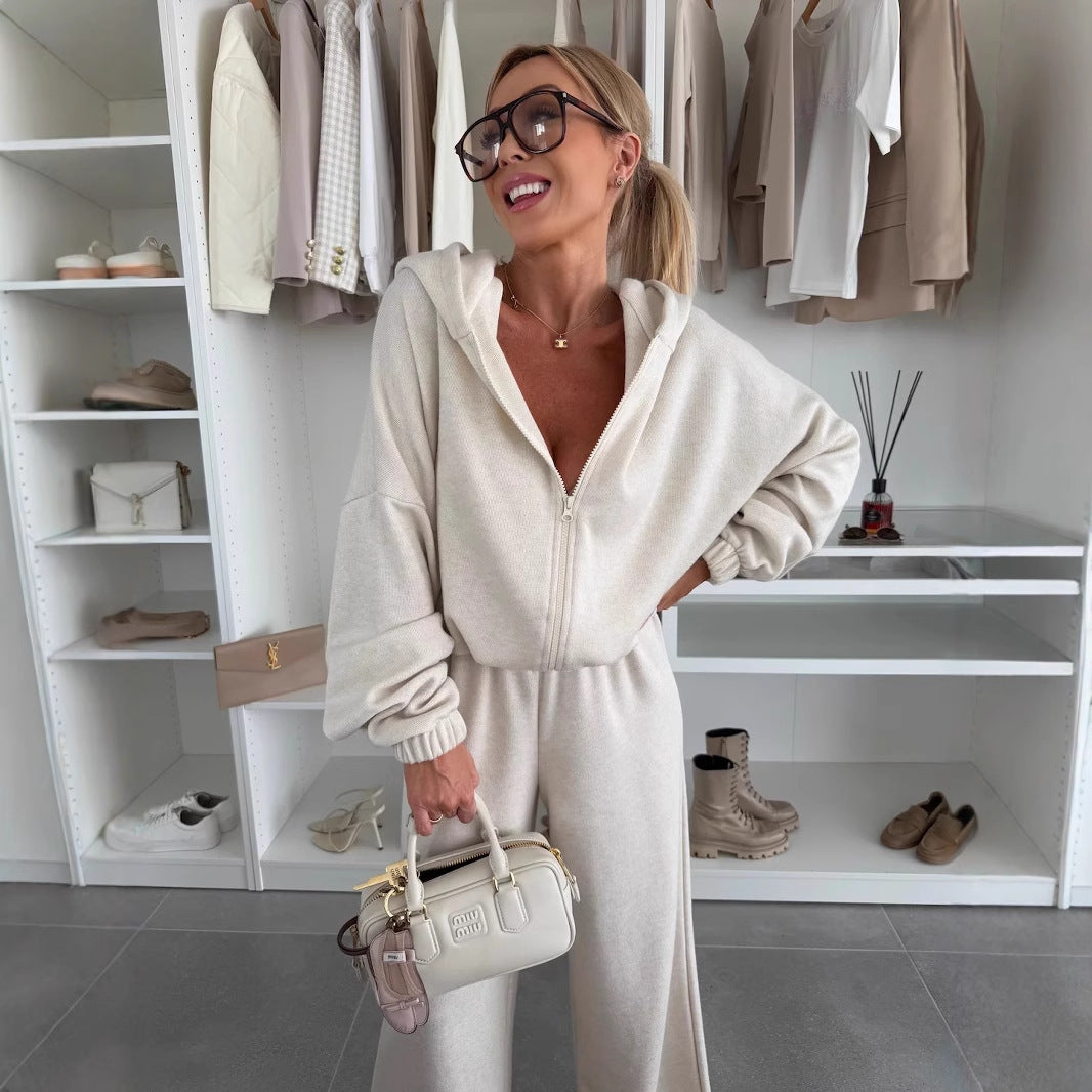 Dames combinaison en polaire confortable avec col montant et fermeture éclair Chic und Stil