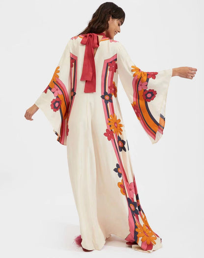 Chic und Stil | Printed Three-Quarter Sleeve Dress