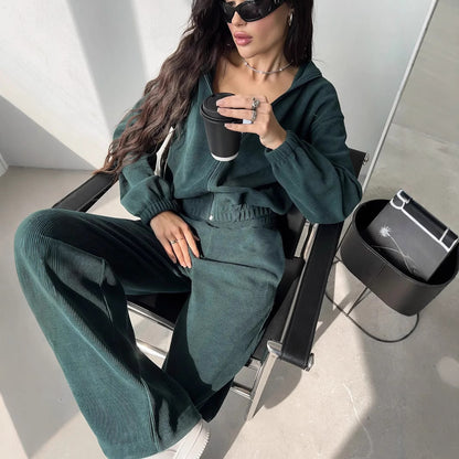 Dames Haut de fonction cropped sportif avec fermeture éclair et coupe ample Chic und Stil