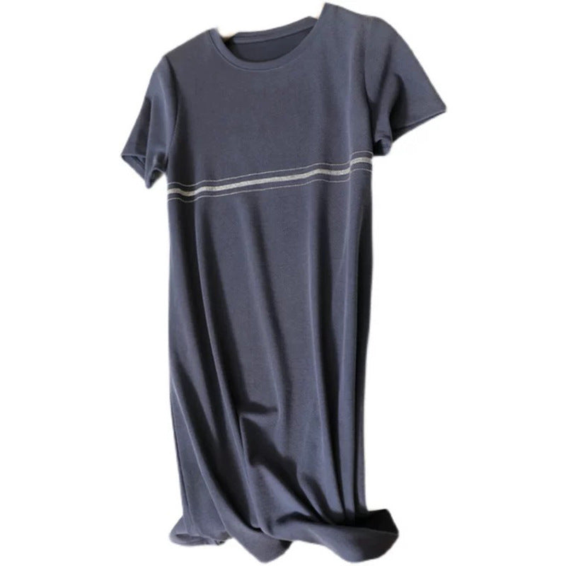 Robe décontractée minimaliste pour femmes avec panneau texturé Chic und Stil