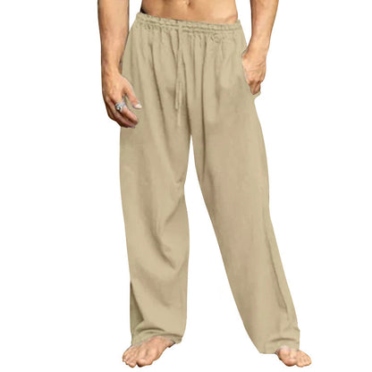 Men's Comfortable Relaxation Pants with Elastic Waist and Side Pockets Chic and Style