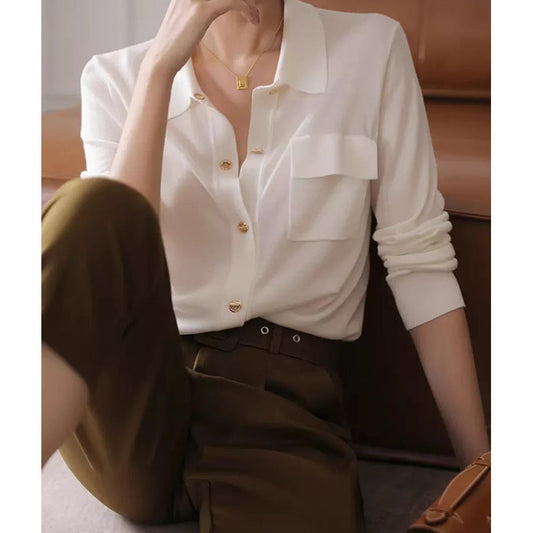 Blouse chic pour femmes avec détail de poche Chic und Stil