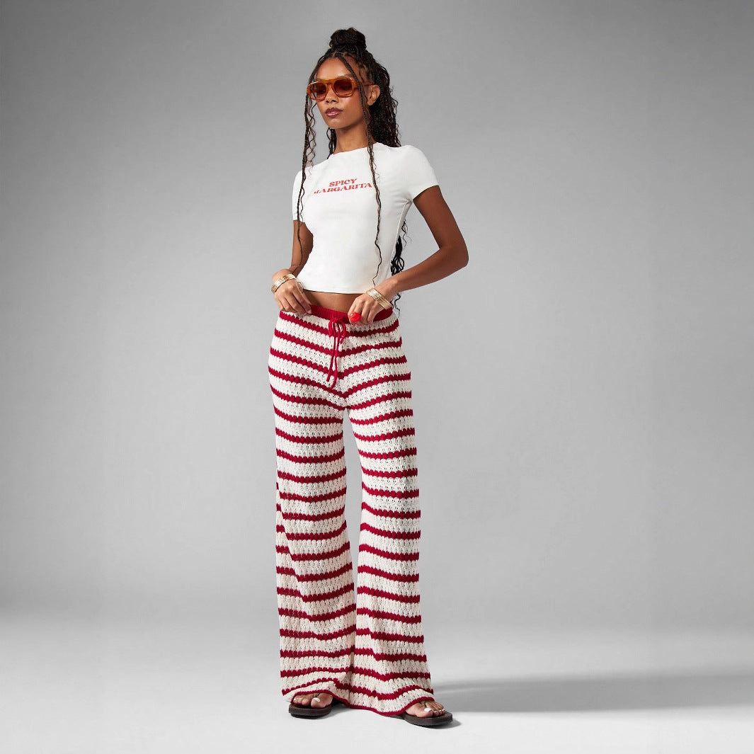 Casual knit pants Stras for women from Chic und Stil