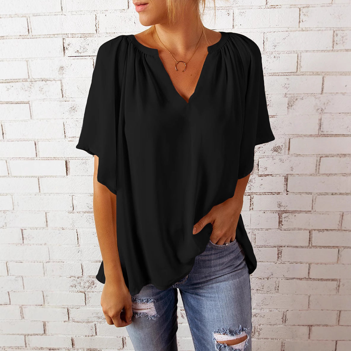 Blouse en Chiffon Élégante pour Femmes Chic und Stil