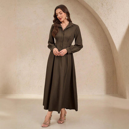 Robes chemises élégantes pour femmes avec jupe fluide et poches pratiques Chic und Stil