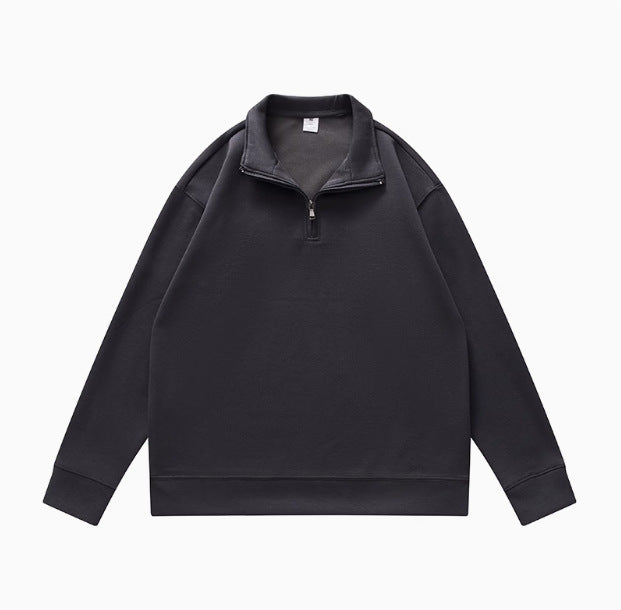 Chic und Stil women's fleece sports pullover with short zipper