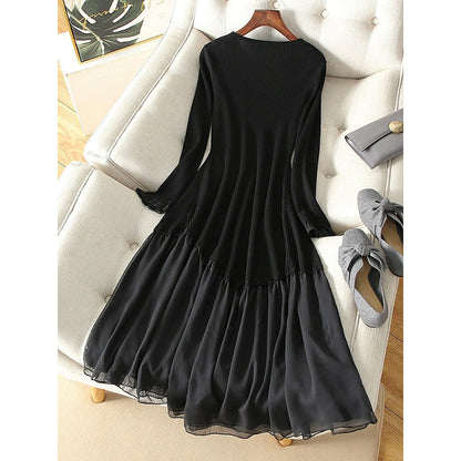 Robe maxi évasée élégante pour femmes Chic und Stil