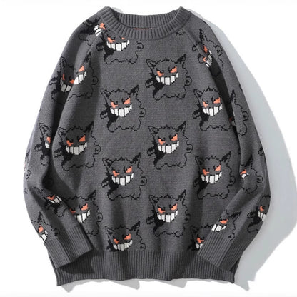 Dames Pull confortable avec motif graphique joyeux Chic und Stil