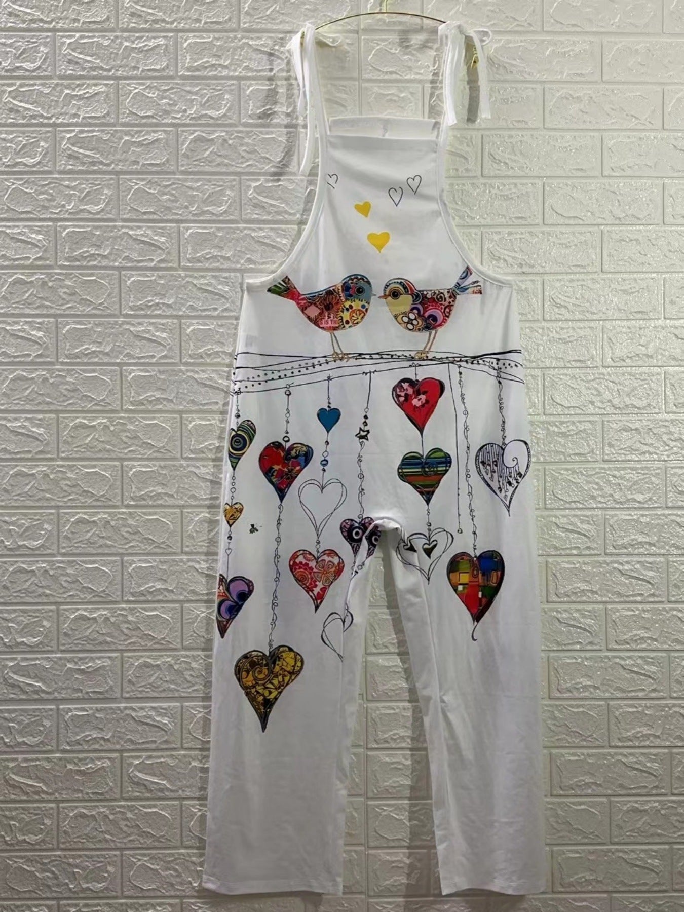 Dames combinaison salopette imprimé artistique Chic und Stil