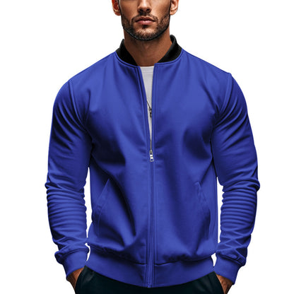 Veste bomber sportive pour hommes avec fermeture éclair et poignets élastiques Chic und Stil