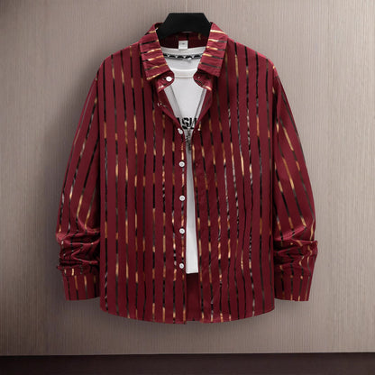 Chemise button-up à rayures slim-fit élégante pour hommes Chic und Stil