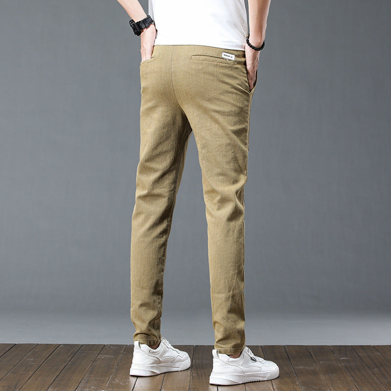 Casual cotton pants for men with adjustable waist and practical pockets Chic and Style