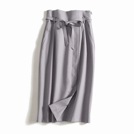 Pantalons femme taille haute ajustés avec détail ceinturé Chic und Stil