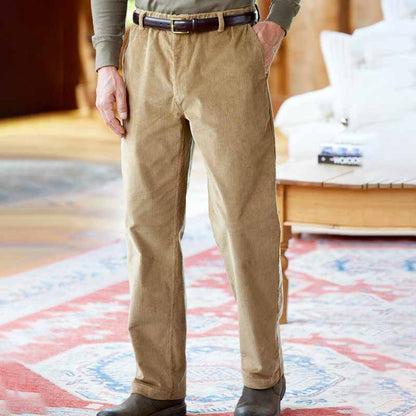 Comfortable corduroy pants for men with elastic waist Chic and Style