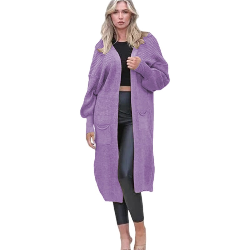 Cardigan en maille épaisse pour femmes avec poches profondes et coupe décontractée Chic und Stil