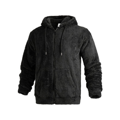 Veste en polaire douillette pour homme avec col montant et poches kangourou Chic und Stil