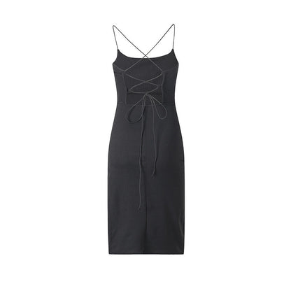 Robe Bodycon à dos lacé pour femmes Chic und Stil