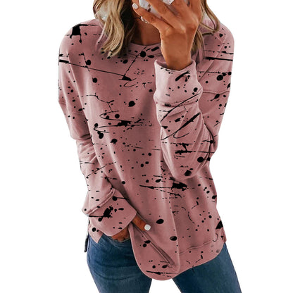Pull créatif pour femmes avec design de tache de couleur Chic und Stil
