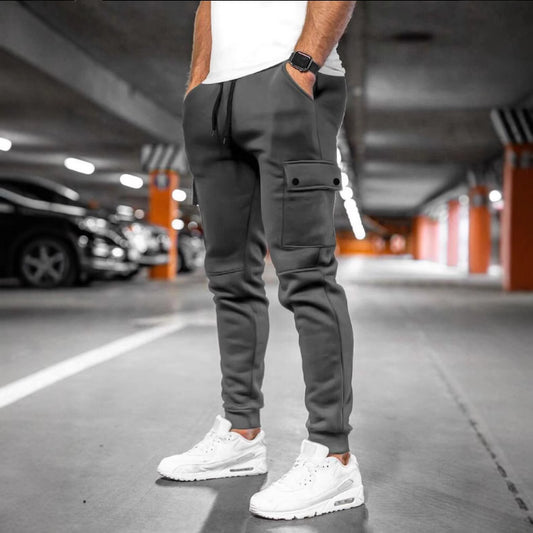 Pantalon de jogging cargo moderne pour hommes avec taille élastique et poches pratiques Chic und Stil