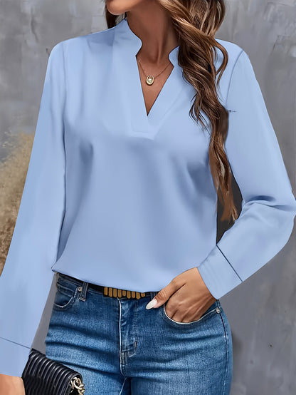 Chemisier femme avec décolleté en V et design élégant Chic und Stil