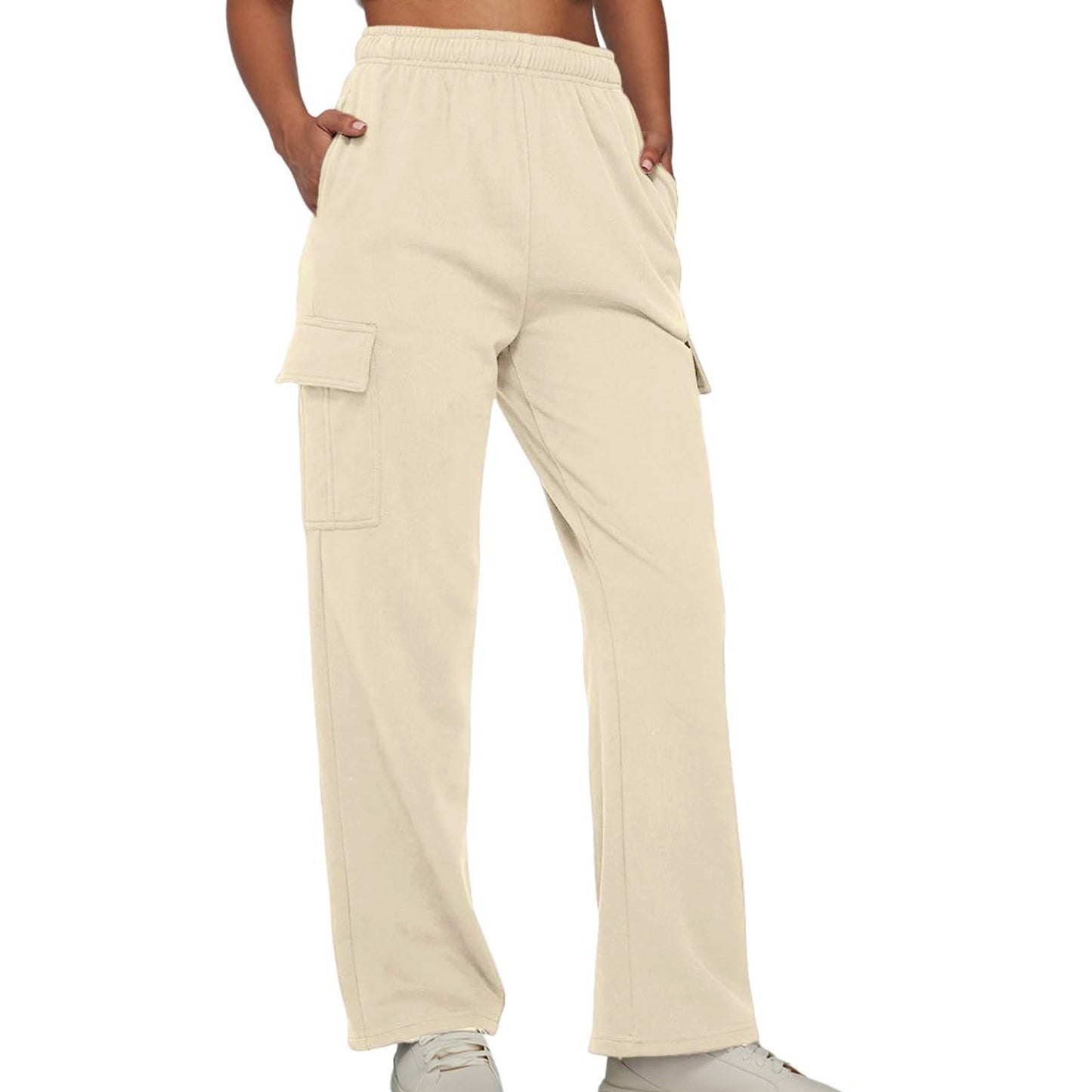 Comfortable cargo pants for women with side pockets Chic und Stil