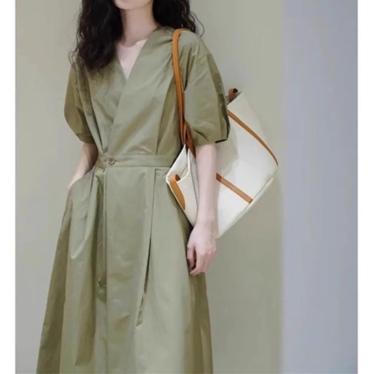 Robe portefeuille décontractée pour femme Chic und Stil
