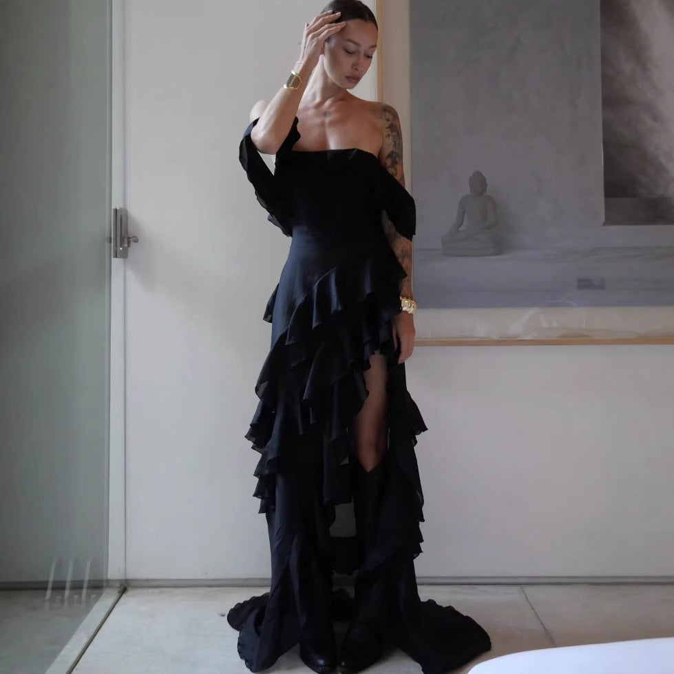 Robes d'été à volants volumineux pour femmes Chic und Stil