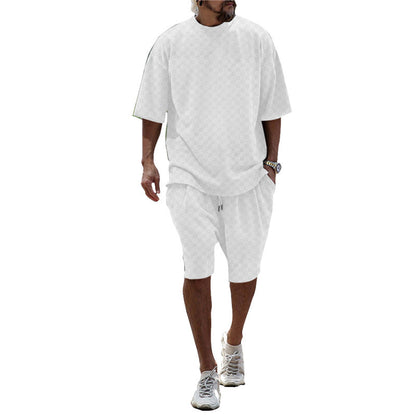 Ensemble d'été confortable pour hommes avec T-shirt oversize et shorts Chic und Stil
