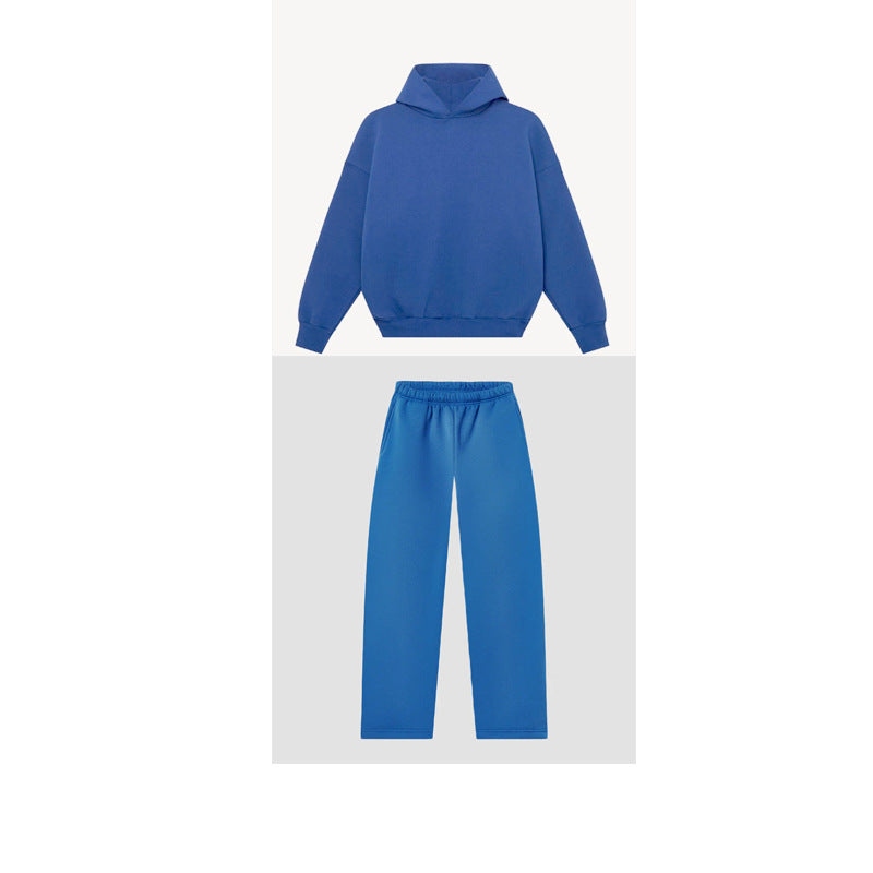 Hoodie and jogger pants set for women with high collar and elastic waistband Chic and Style