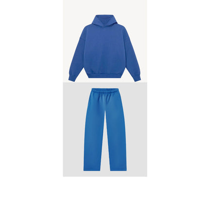 Hoodie and jogger pants set for women with high collar and elastic waistband Chic and Style