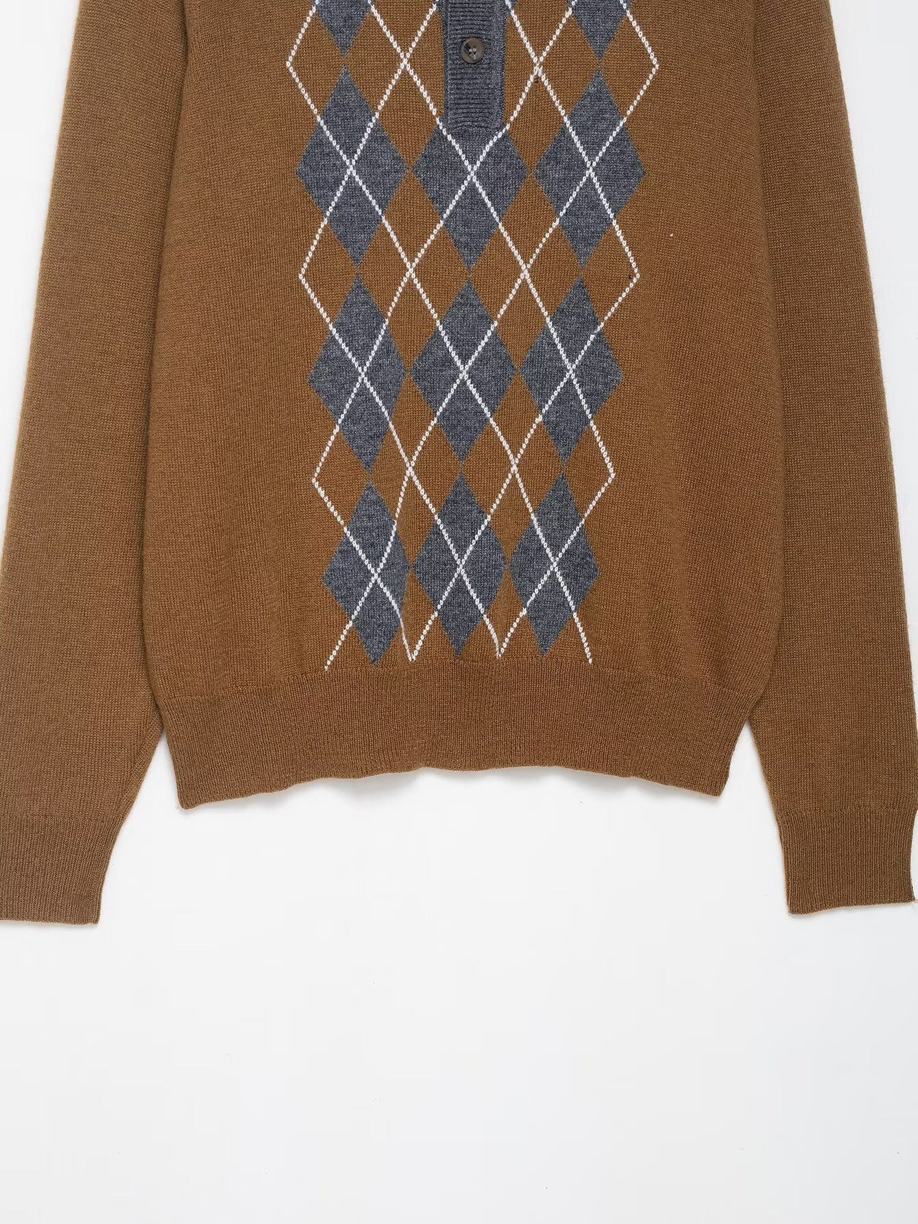 Pull élégant pour femmes avec motif losange et col Chic und Stil