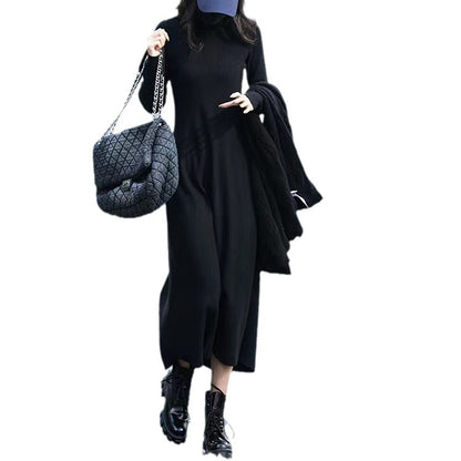 Robe en tricot à manches longues pour dames Chic und Stil