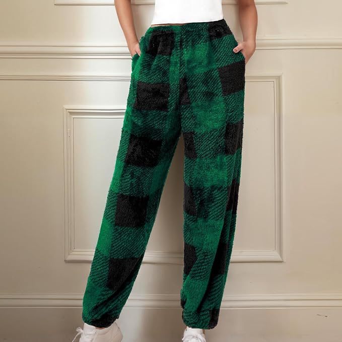 Comfortable women's lounge pants with plaid pattern Chic and Style