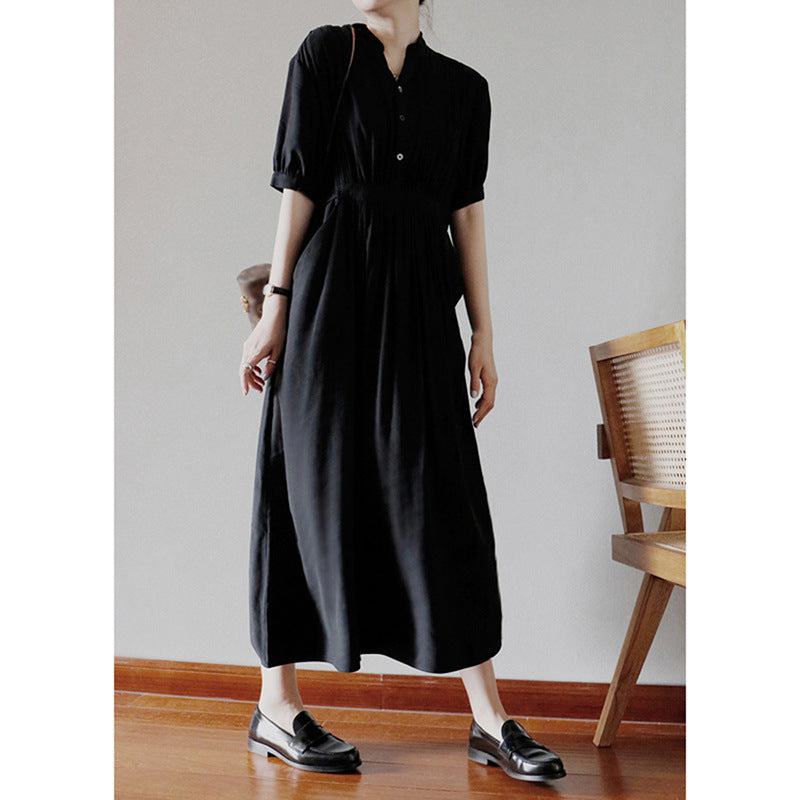 Robe maxi à boutons pour femmes Chic und Stil