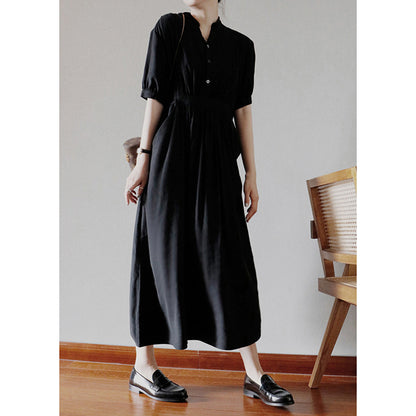 Robe maxi à boutons pour femmes Chic und Stil